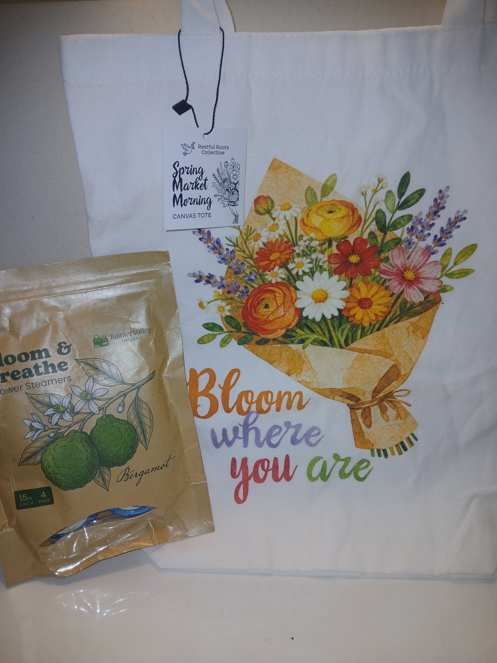 Canvas Tote AND Bath Steamers